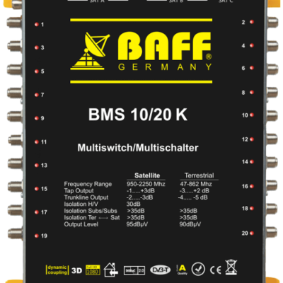 baff gold serisi 10-20 multiswitch uydu santrali