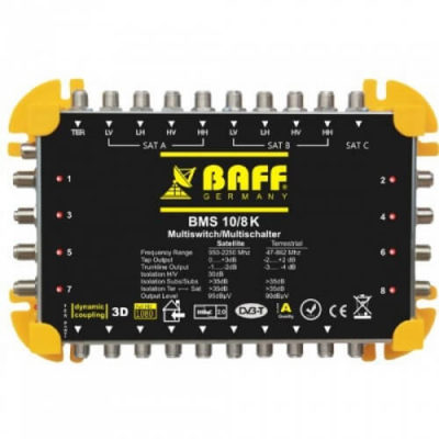 baff gold serisi 10-8 multiswitch uydu santrali