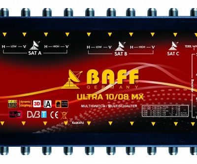 baff ultra mx serisi 10-8 multiswitch uydu santrali