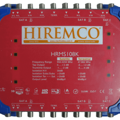 hiremco 10-8 multiswitch uydu santrali dagiticisi